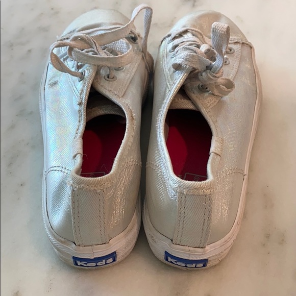Metallic silver iridescent Keds - Picture 4 of 7